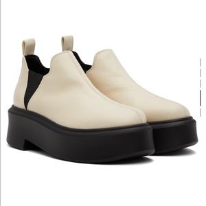 The Row Off-White Robin Ankle Boots